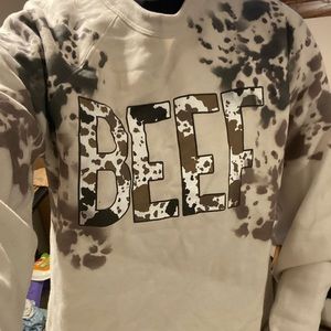 Beef sweatshirt Bella canvas